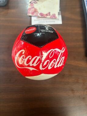 FIFA World Cup Qatar 2022 Official Coca-Cola Mini Soccer Ball Football Souvenir